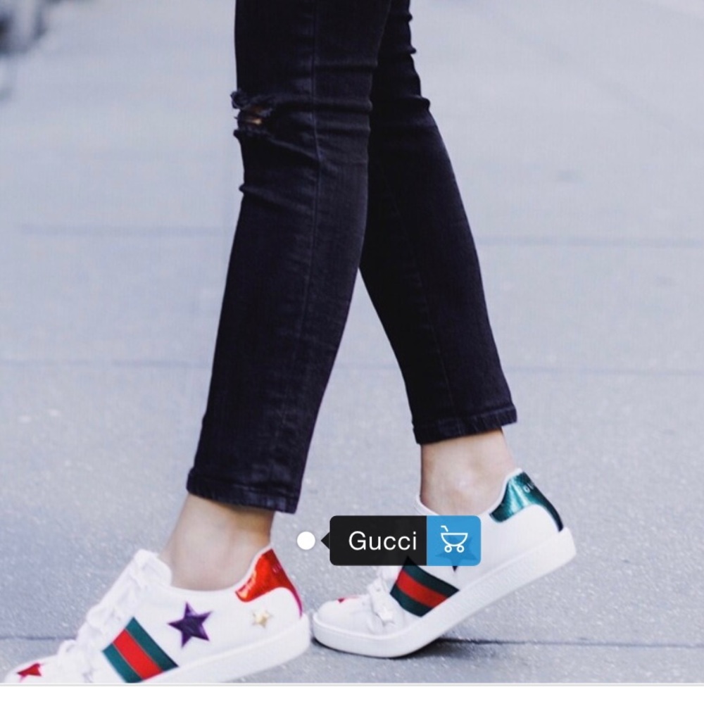 Gucci Ace Star Sneakers - Picture 10 of 11